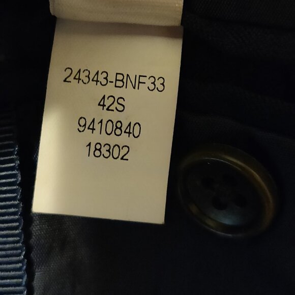 Bonobos Navy Blue Standard Fit Wool Blazer 42S - Picture 6 of 7